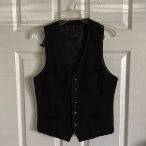 H&M black tuxedo vest